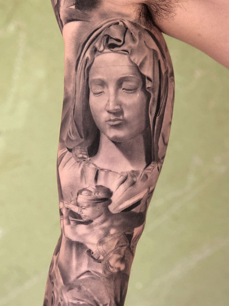 tatouage d’une sainte vierge – Inkage
