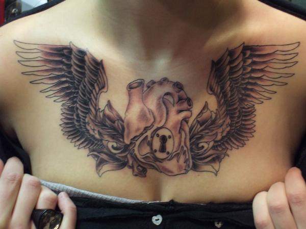Tattoo un coeur et des ailes – Inkage