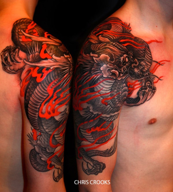 Tatouage dragon japonais sur le bras | | Inkage