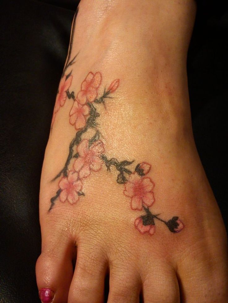 Un tatouage de branche de cerisier 19 – Inkage
